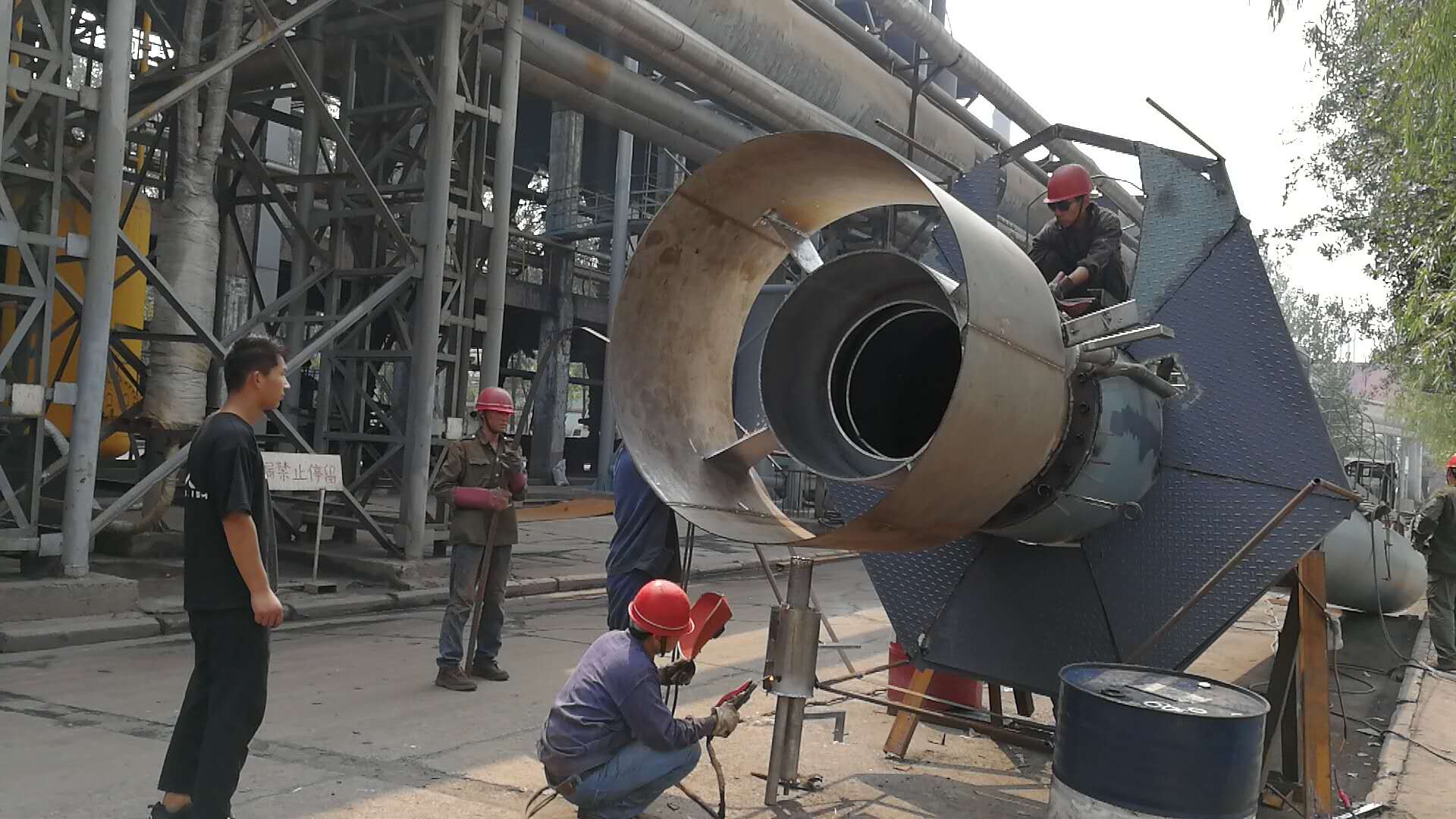 石油氣放散點火