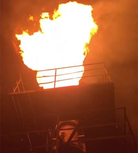 河北8套焦爐煤氣放散點火成功